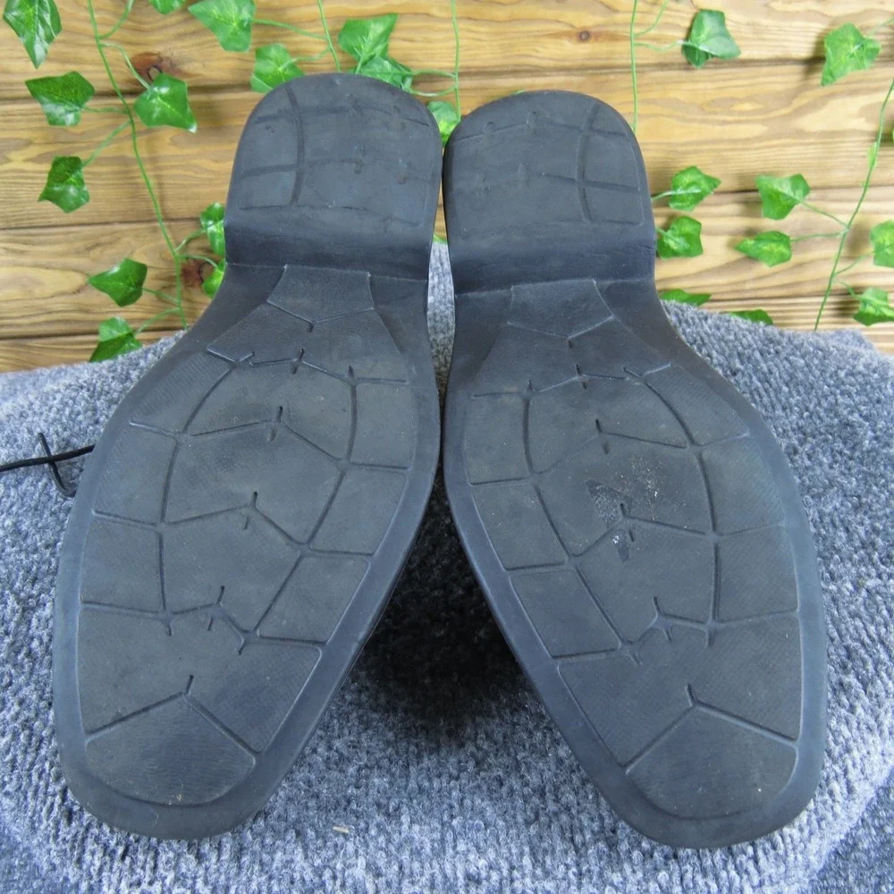 Florsheim Black Leather Cap Toe‎ Oxford Dress Shoes Men 9.5D Memory Foam